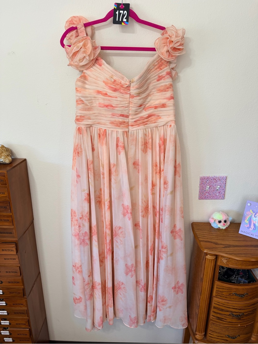 Tania Peach Azazie Atelier maxi dress size 14 - Picture 5 of 9